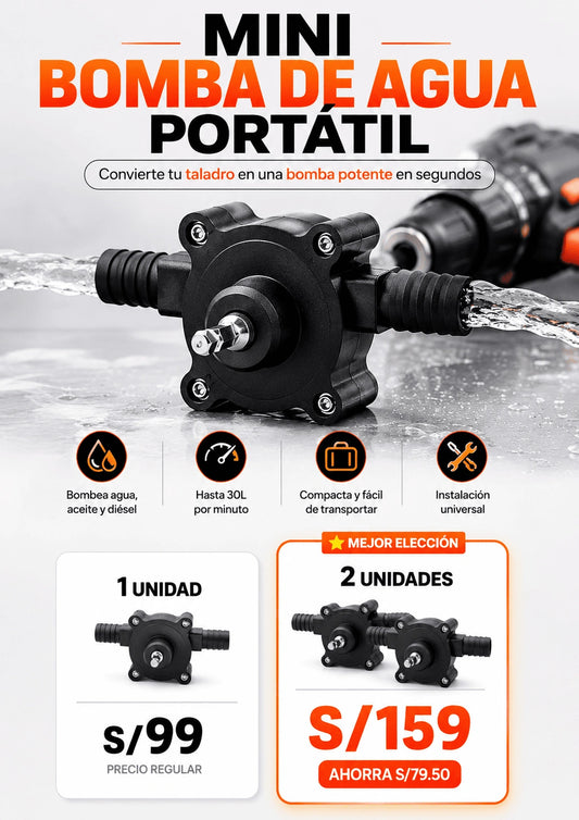 MINI BOMBA DE AGUA PORTATIL